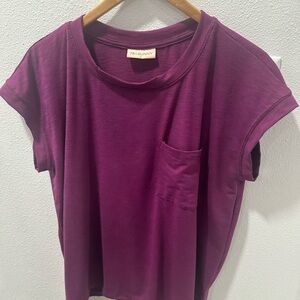 7th & Sunny Women's Rich Purple Short Sleeve Tee